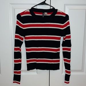 Red, white, and blue top